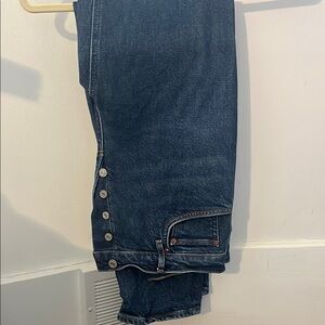 Stylish Blue Denim Jeans with Button Detail